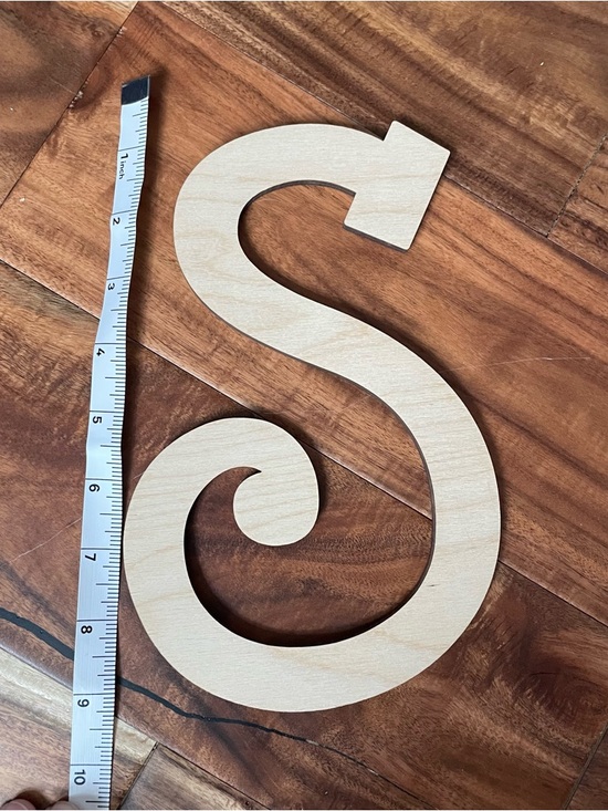 Craft Other - Wooden 9” Decorative Letter
S Cutout - Unfinished Craft